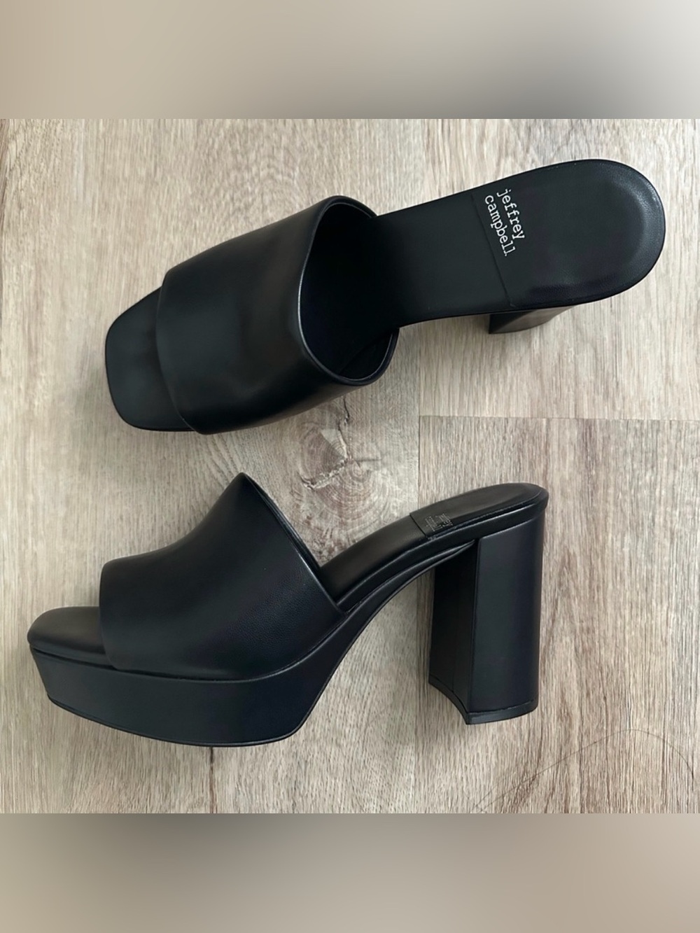 NEW - Jeffrey Campbell Emberly Platform
Heel Sandal Black Women's 9 Y2K Chunky